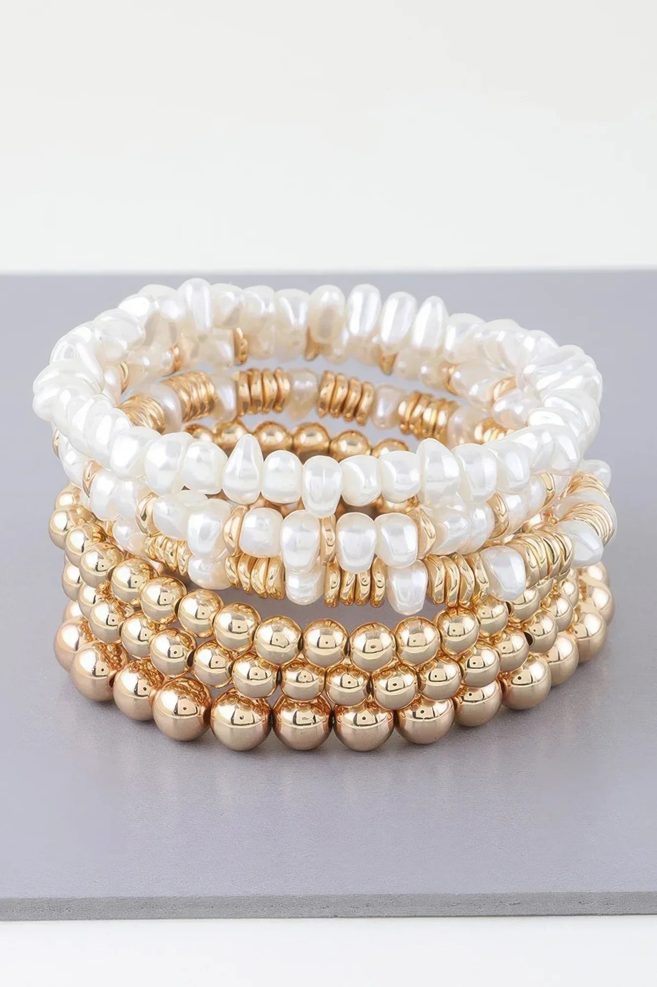 Multi Pearl Beaded Bracelet Secondary image