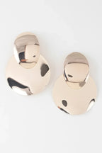 Shiny Modern Disc Earrings | Mixtshop LLC