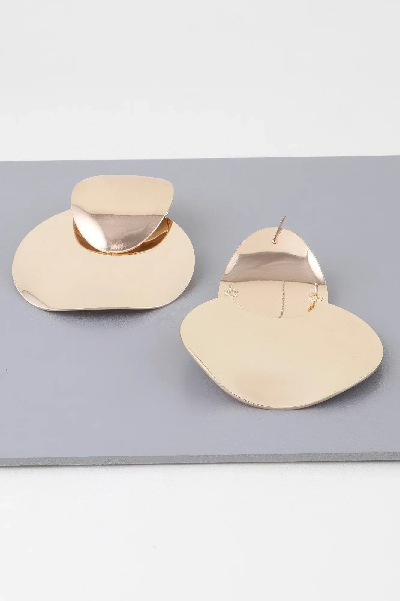 Shiny Modern Disc Earrings | Mixtshop LLC