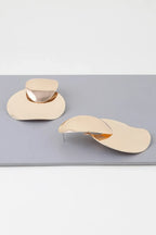 Shiny Modern Disc Earrings | Mixtshop LLC