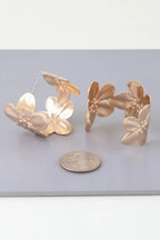 Gold Floral Hoop Earrings | Mixtshop LLC