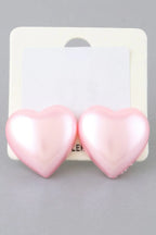 Luminous Heart Stud Earrings | Mixtshop LLC