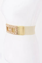 Pearl Metal Buckle Elastic Belt | Mixtshop LLC