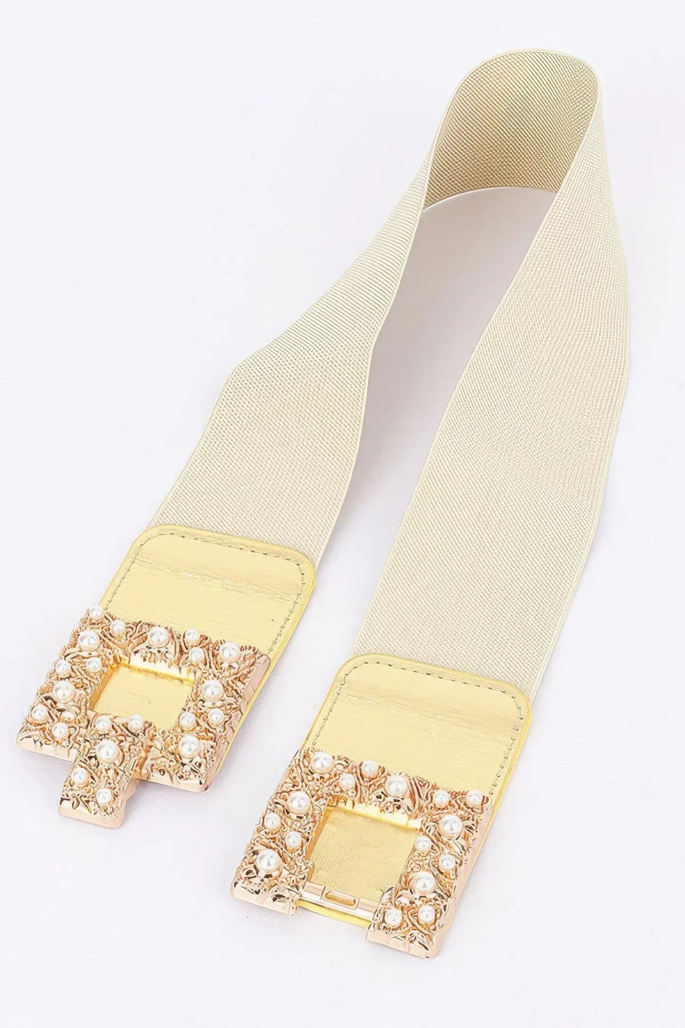 Pearl Metal Buckle Elastic Belt | Mixtshop LLC