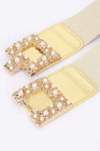 Pearl Metal Buckle Elastic Belt | Mixtshop LLC