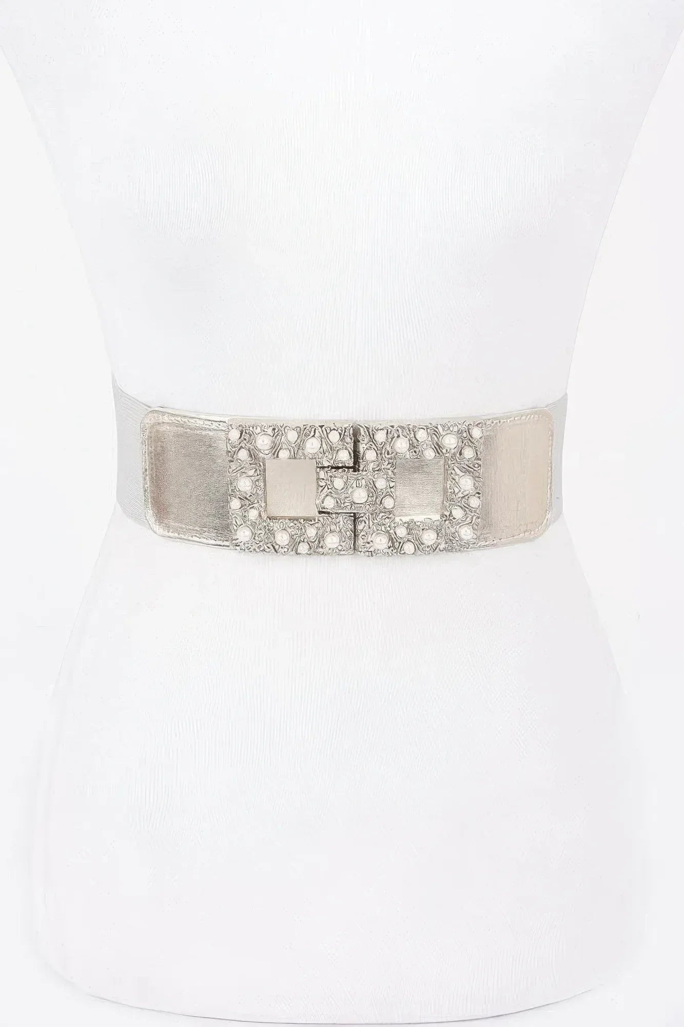 Pearl Metal Buckle Elastic Belt | Mixtshop LLC