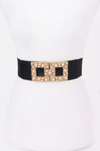 Pearl Metal Buckle Elastic Belt | Mixtshop LLC