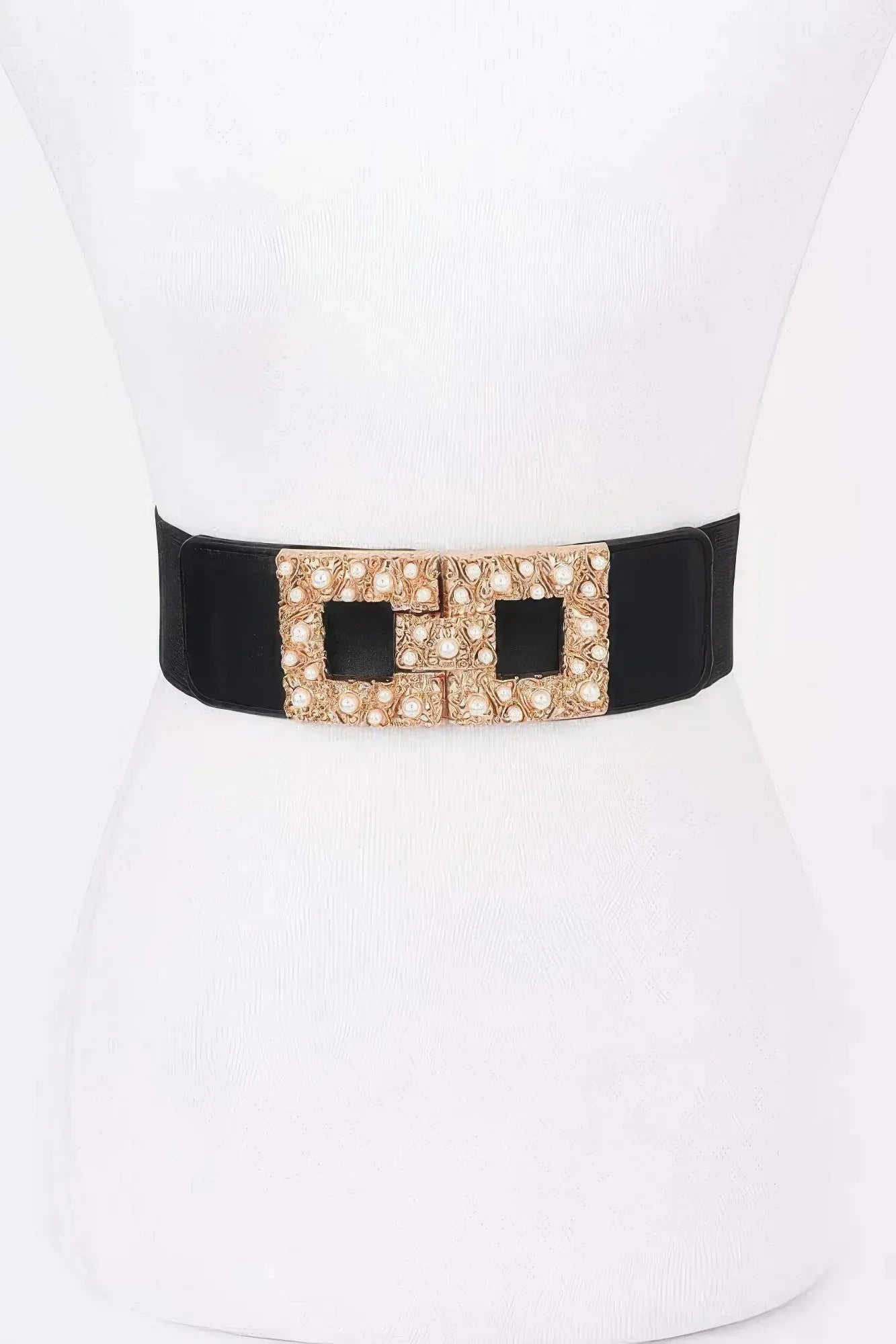 Pearl Metal Buckle Elastic Belt | Mixtshop LLC