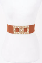 Pearl Metal Buckle Elastic Belt | Mixtshop LLC