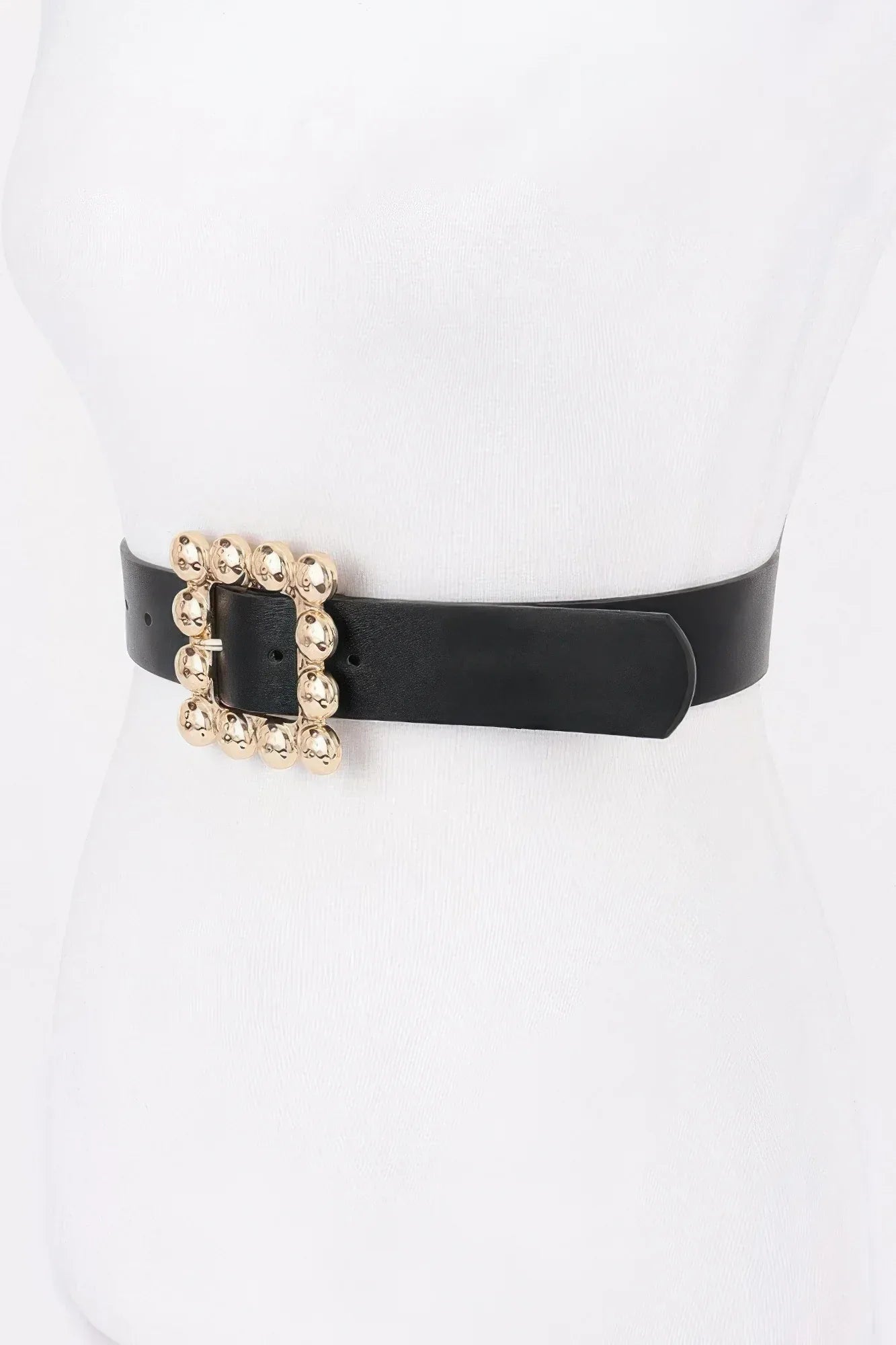 Metal Square Buckle Pu Belt Secondary image