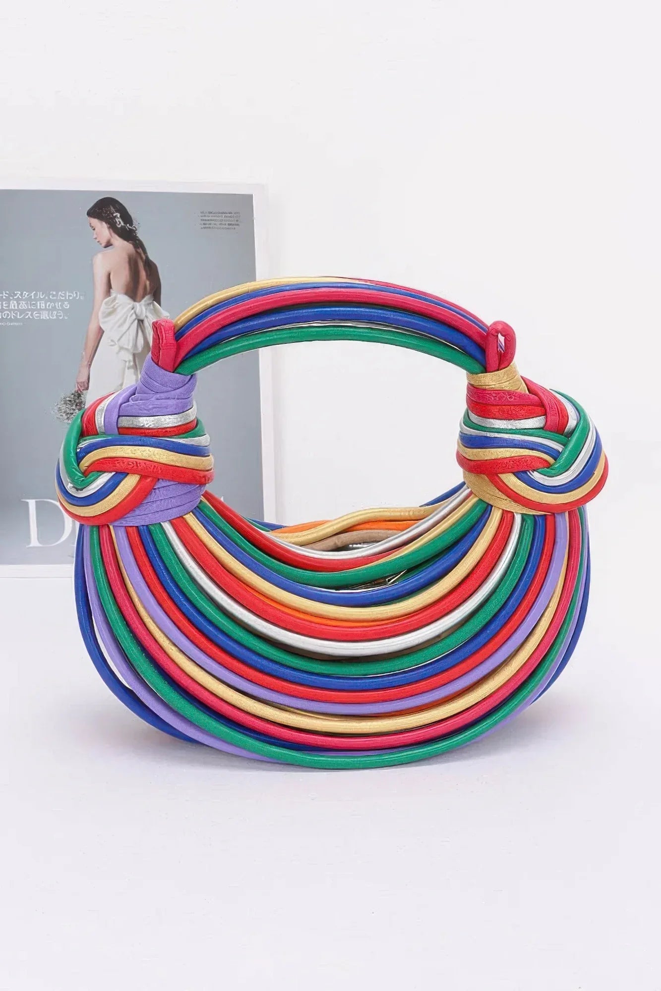 Faux Leather Rope Hobo Bag | Mixtshop LLC Main image