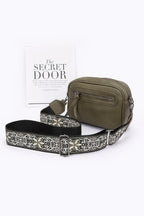 Faux Leather Camera Bag W/multi Color Strap | Mixtshop LLC