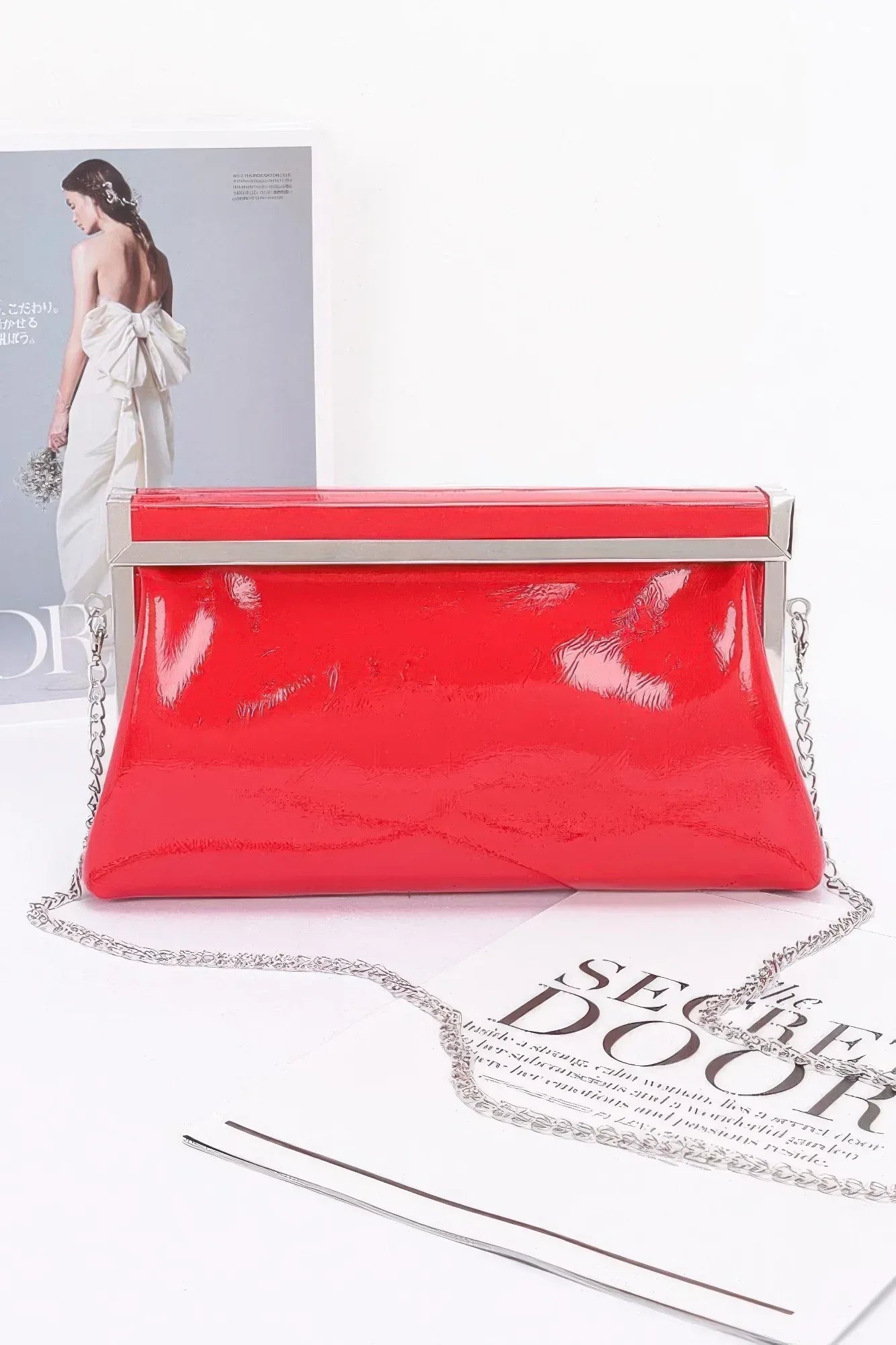Patent Leather Frame Clutch Bag | Mixtshop LLC Main image