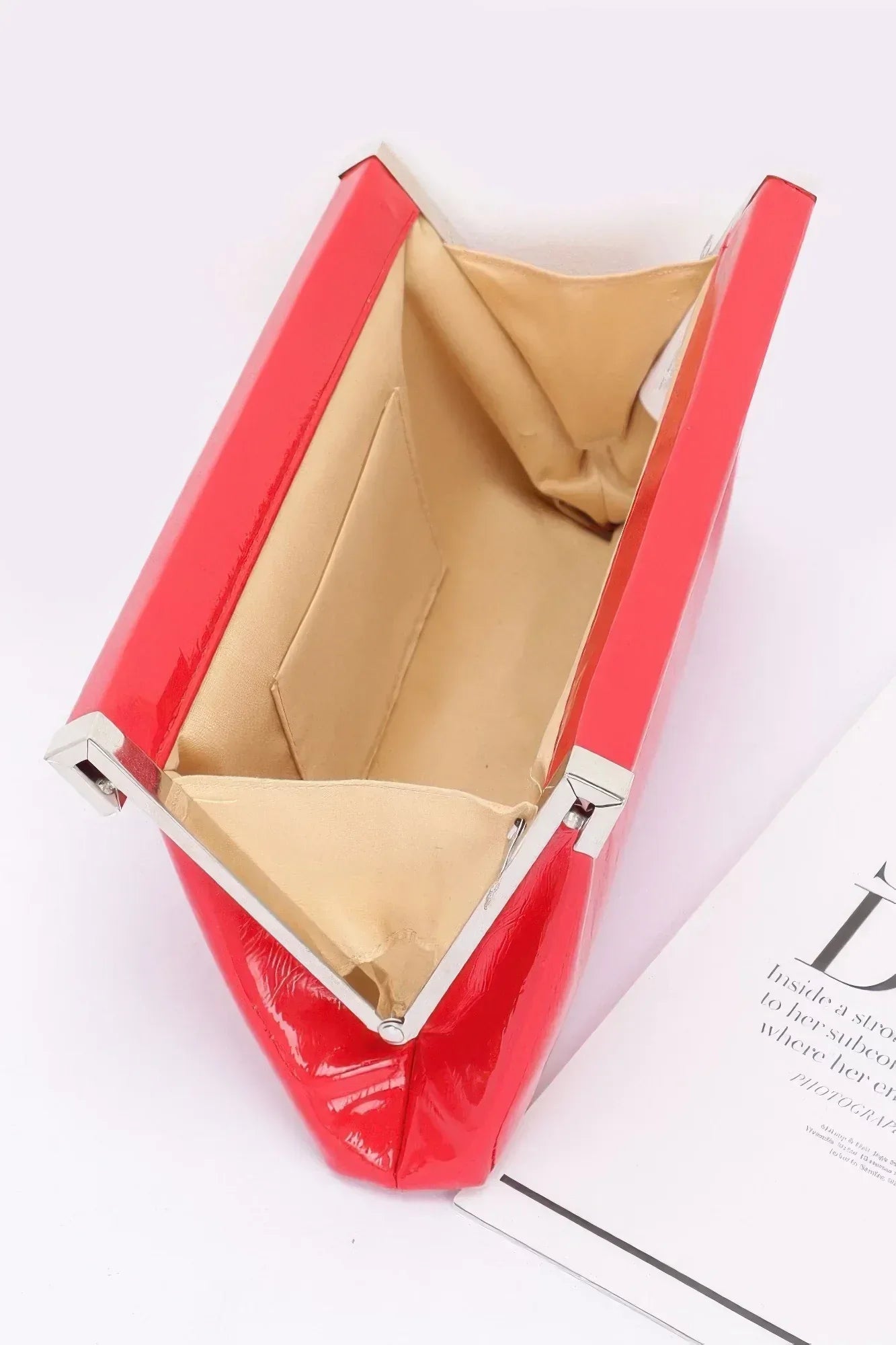 Patent Leather Frame Clutch Bag | Mixtshop LLC