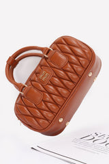 Quilted Faux Leather Handbag | Mixtshop LLC