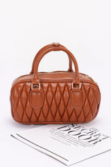 Quilted Faux Leather Handbag | Mixtshop LLC