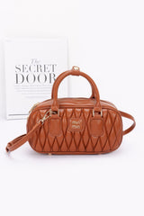 Quilted Faux Leather Handbag | Mixtshop LLC