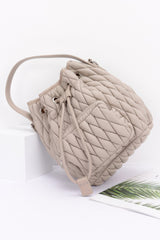 Quilted Faux Leather Bucket Bag | Mixtshop LLC