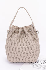 Quilted Faux Leather Bucket Bag | Mixtshop LLC