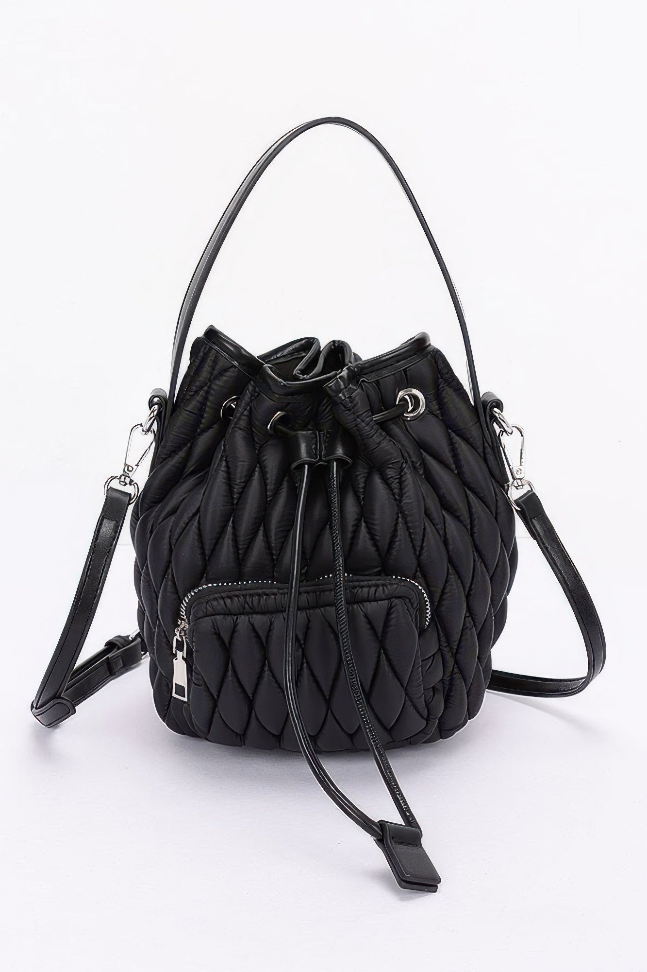 Quilted Faux Leather Bucket Bag | Mixtshop LLC