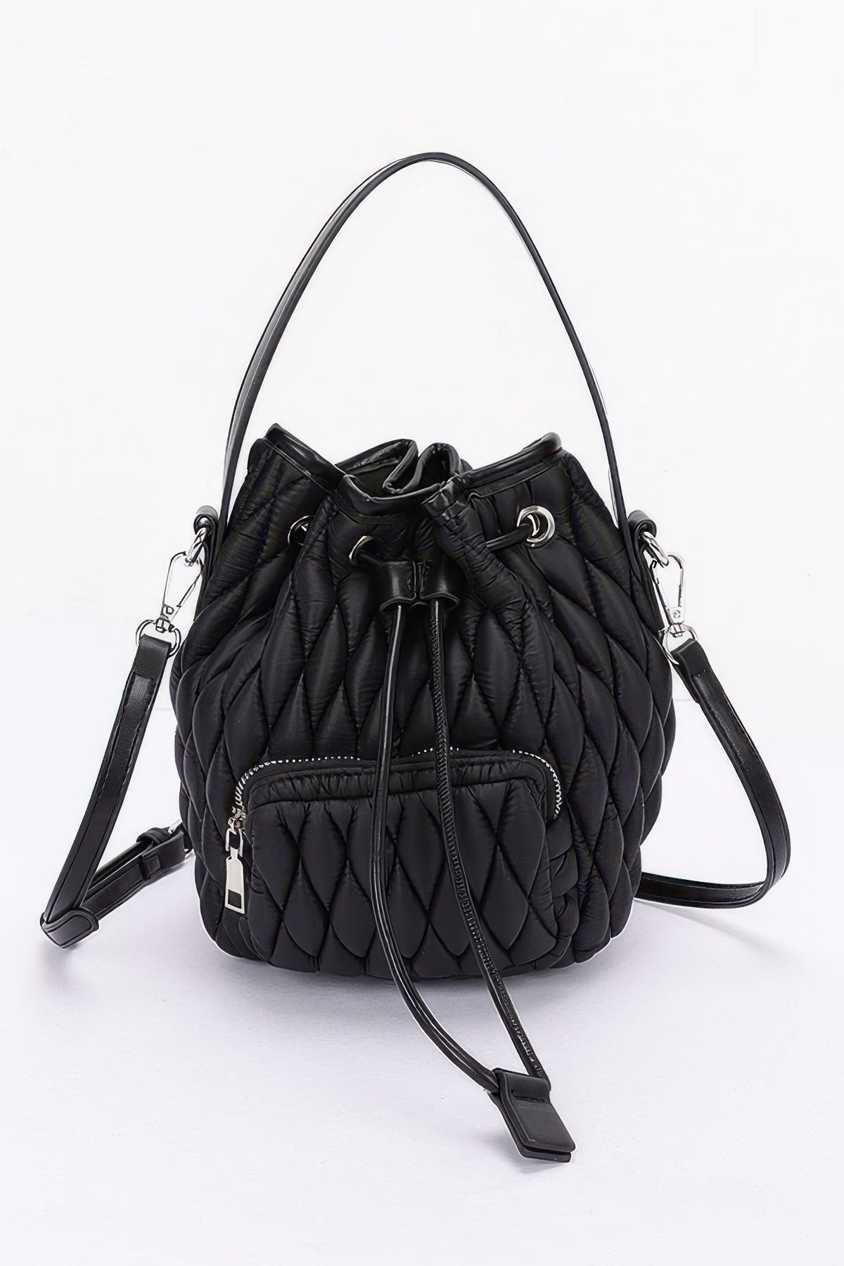 Quilted Faux Leather Bucket Bag | Mixtshop LLC