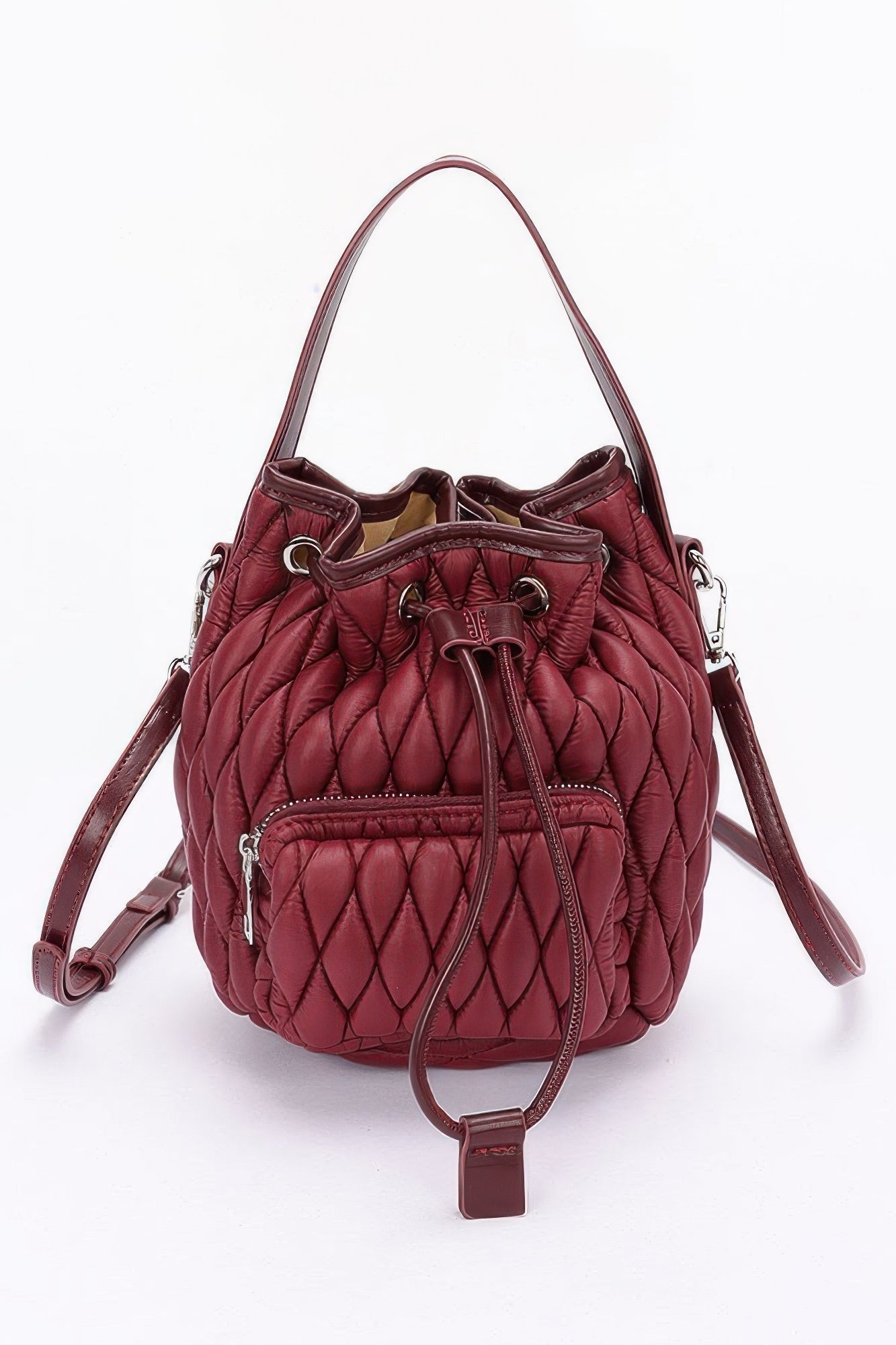 Quilted Faux Leather Bucket Bag | Mixtshop LLC