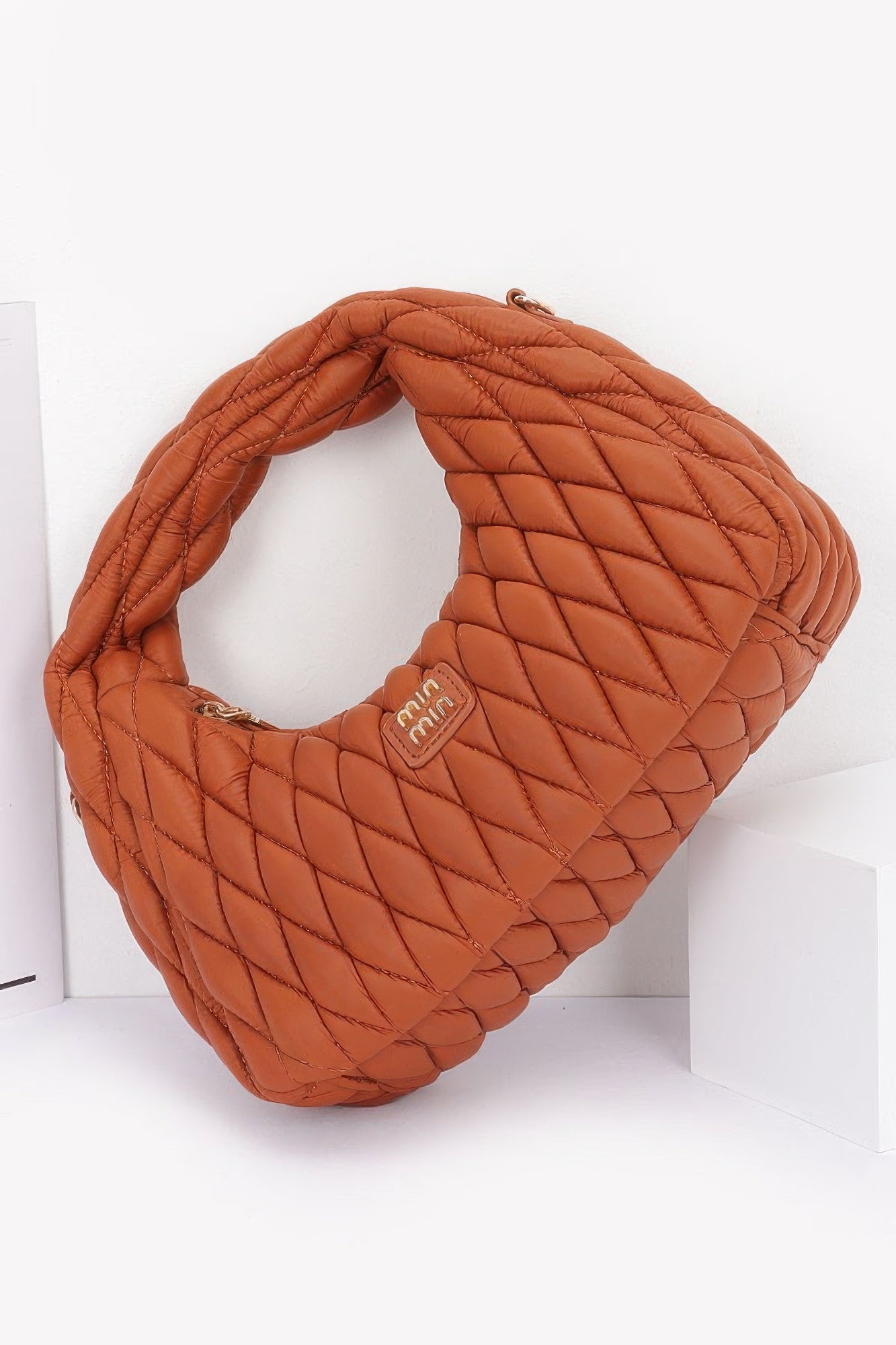 Quilted Faux Leather Hobo Bag | Mixtshop LLC