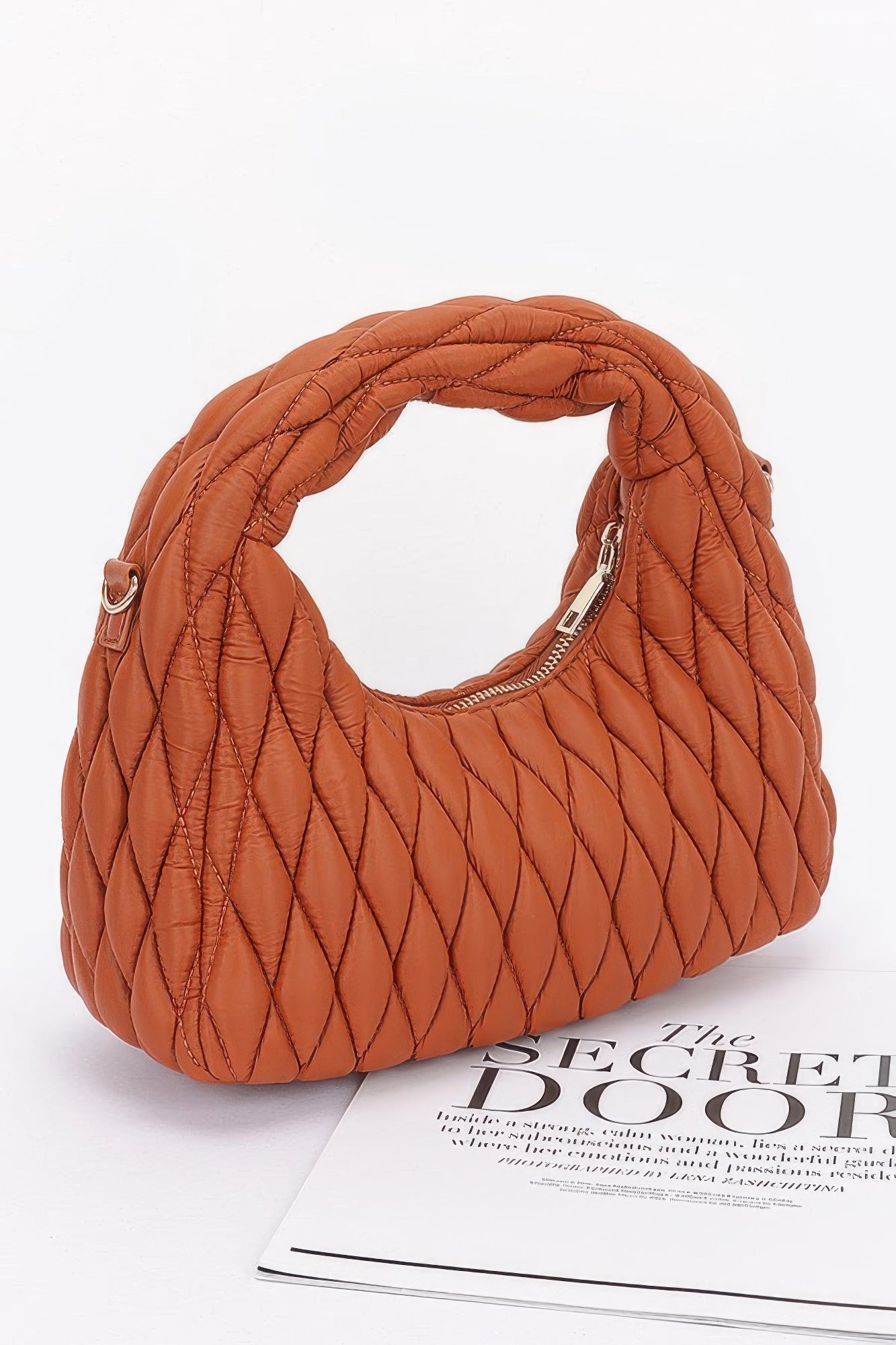 Quilted Faux Leather Hobo Bag | Mixtshop LLC