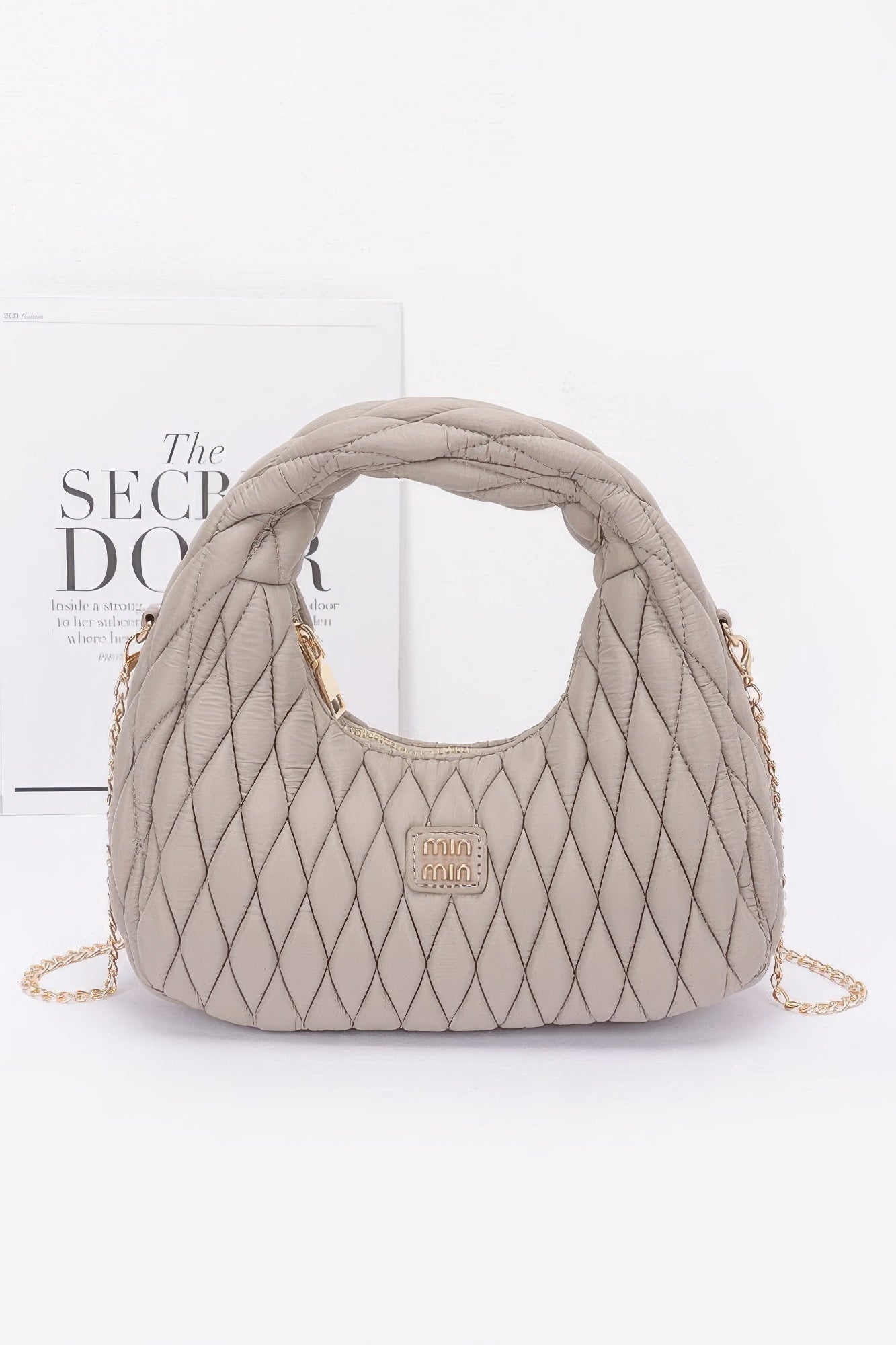 Quilted Faux Leather Hobo Bag | Mixtshop LLC