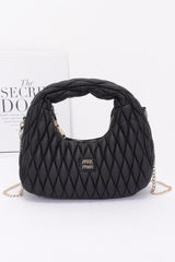 Quilted Faux Leather Hobo Bag | Mixtshop LLC