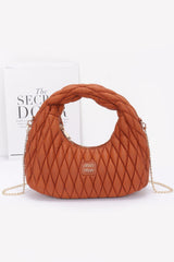 Quilted Faux Leather Hobo Bag | Mixtshop LLC