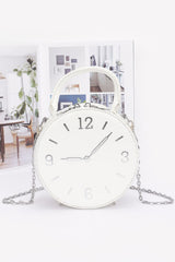 Faux Leather Clock Novelty Bag | Mixtshop LLC
