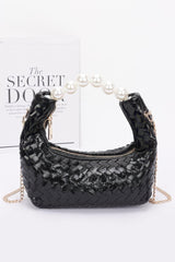 Metallic Braided Pearl Handle Bag | Mixtshop LLC