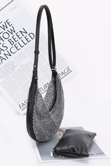 Rhinestone Mesh Shoulder Bag | Mixtshop LLC
