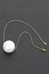 Round Faux Pearl Necklace | Mixtshop LLC
