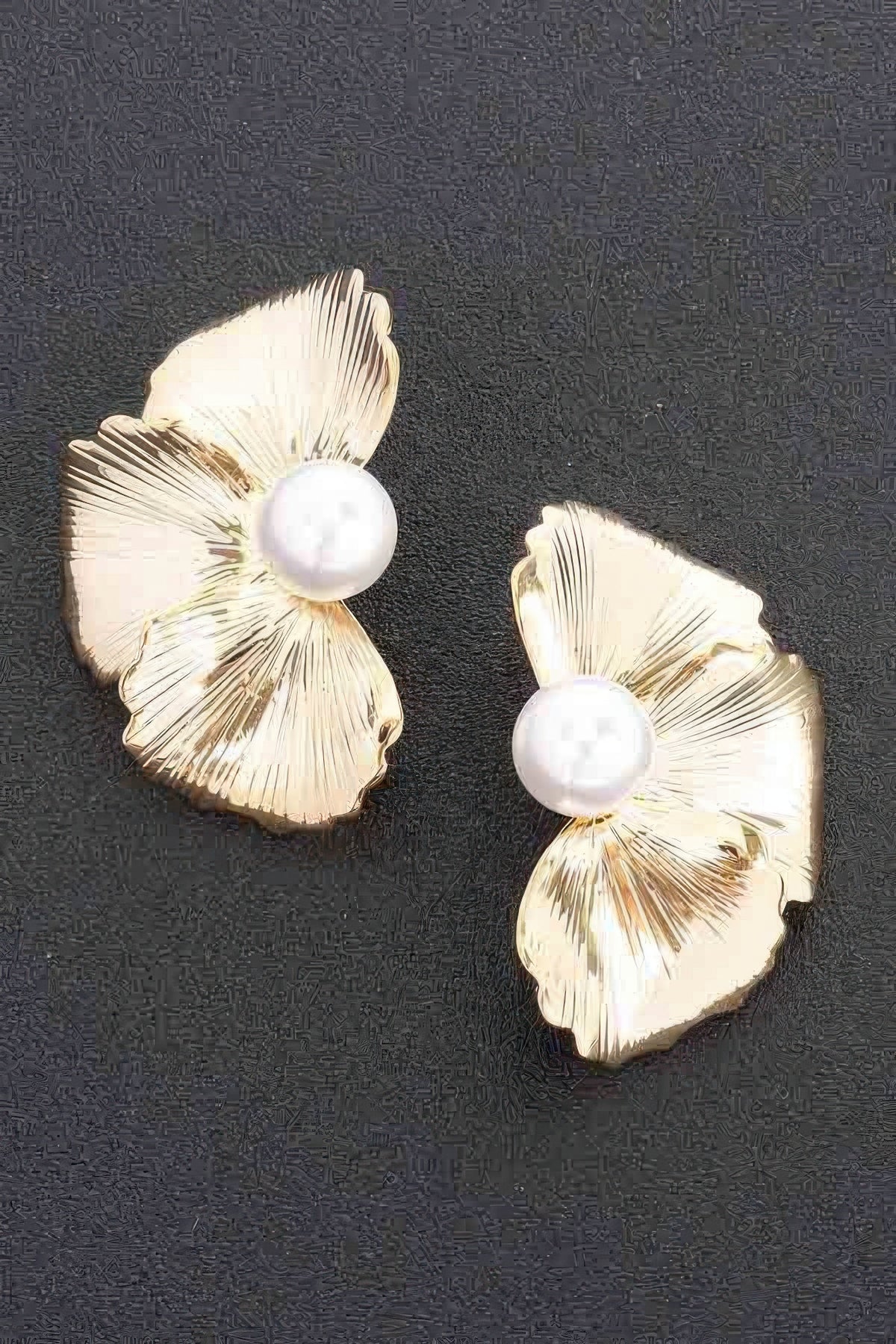 Faux Pearl Metal Flower Earring | Mixtshop LLC