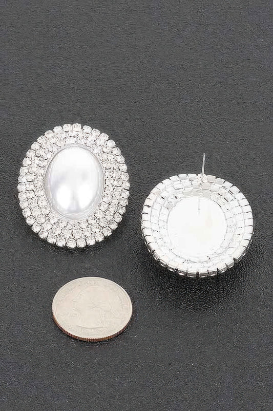 Faux Pearl Stud Earring | Mixtshop LLC