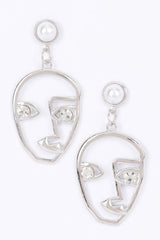 Metal Face Earring | Mixtshop LLC