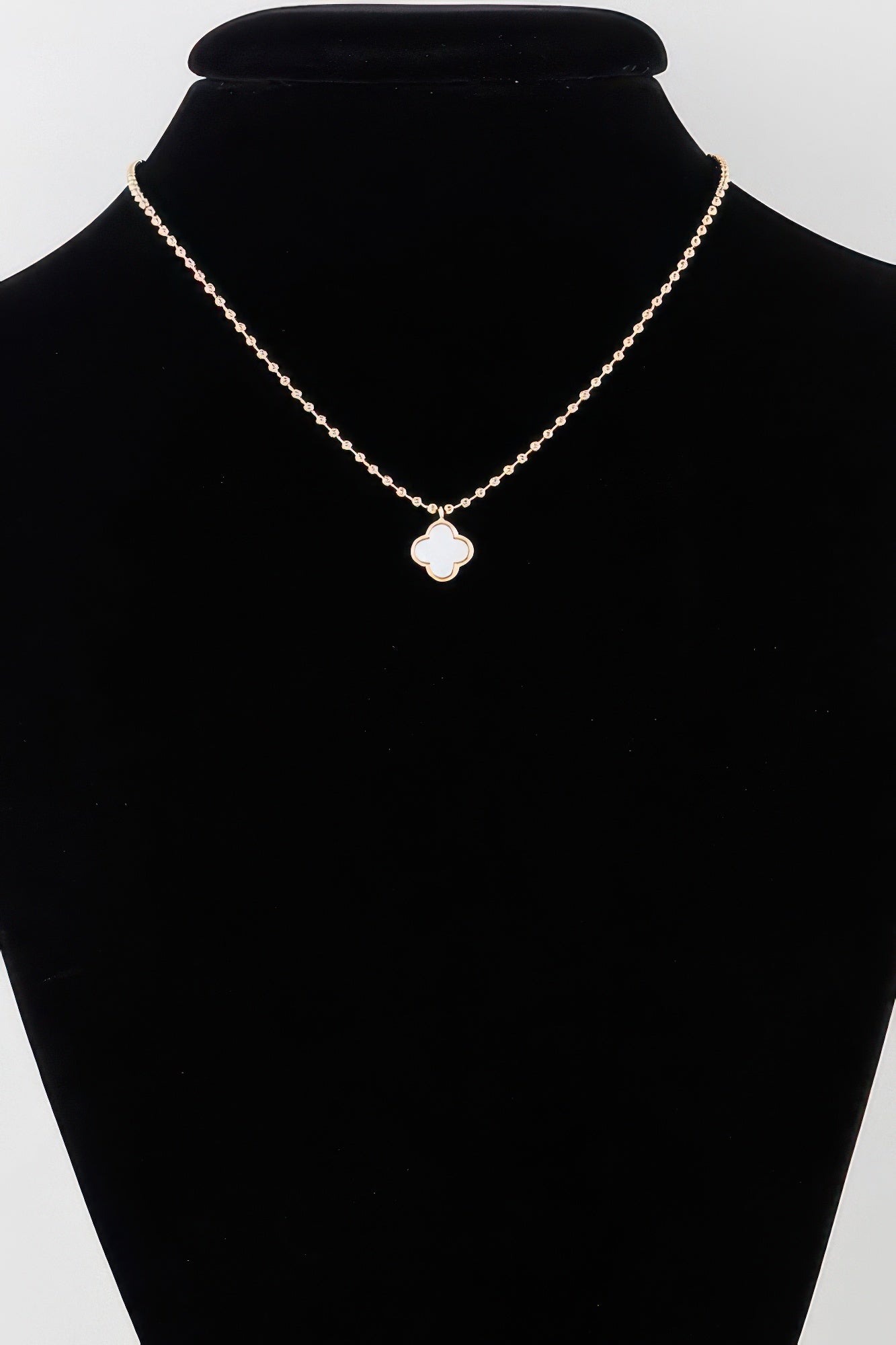 Modern Clover Charm Beaded Necklace | Mixtshop LLC