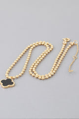 Modern Clover Charm Beaded Necklace | Mixtshop LLC