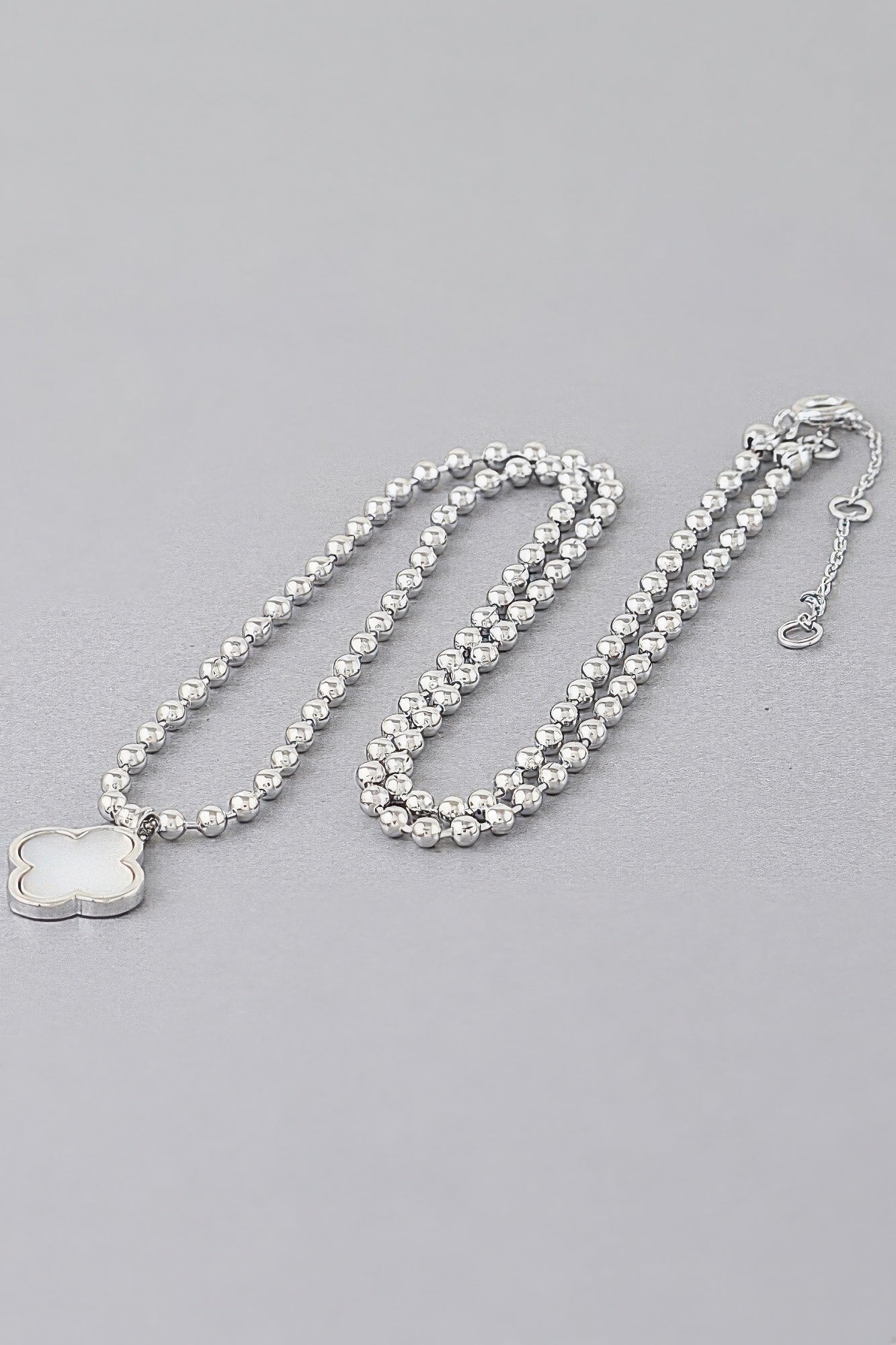 Modern Clover Charm Beaded Necklace | Mixtshop LLC