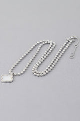 Modern Clover Charm Beaded Necklace | Mixtshop LLC