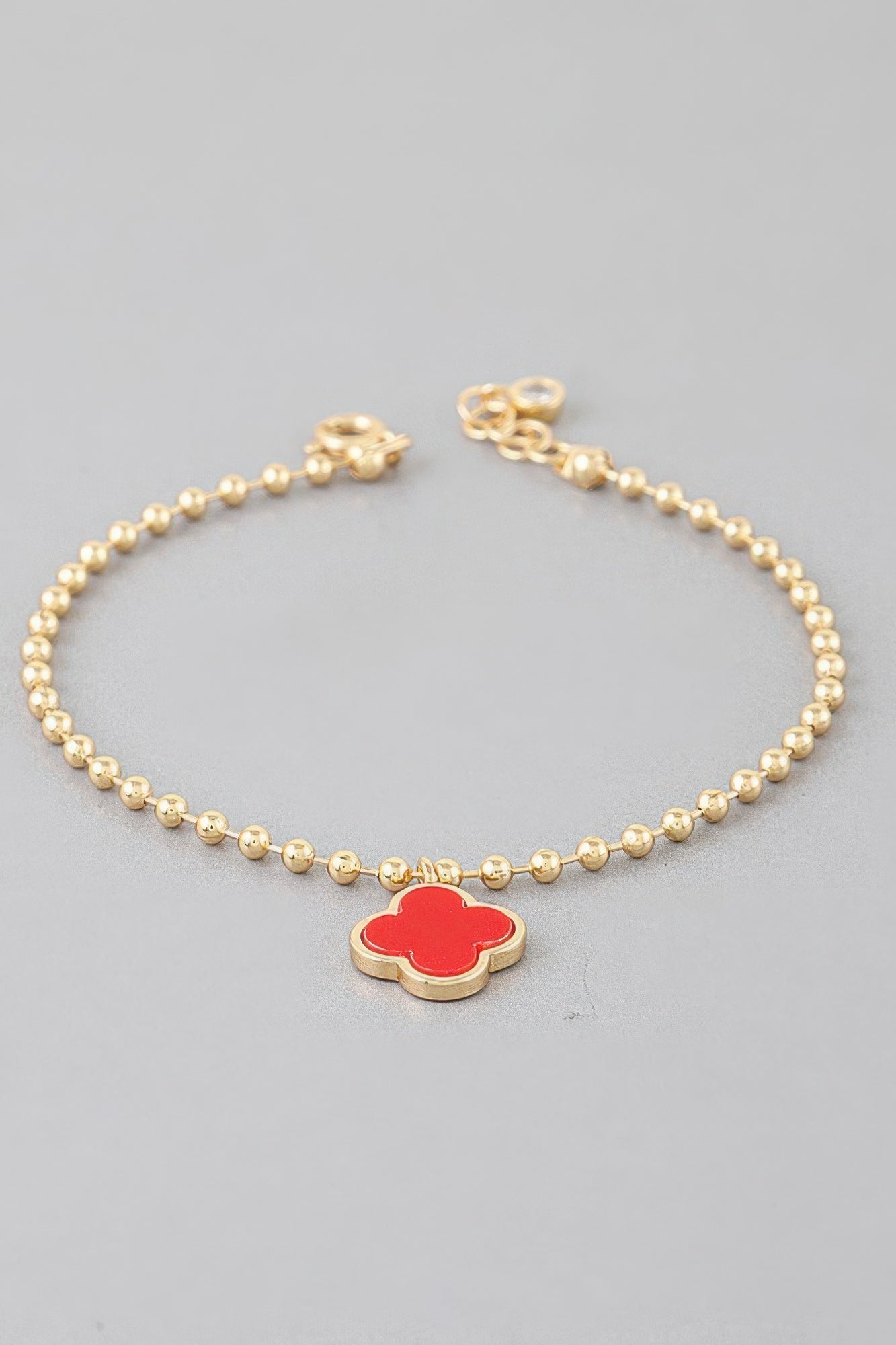 Modern Clover Charm Beaded Bracelet | Mixtshop LLC