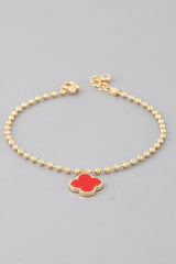 Modern Clover Charm Beaded Bracelet | Mixtshop LLC