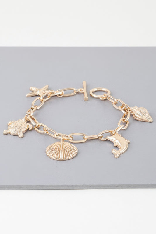 Dolphin In The Sea Chain Bracelet | Mixtshop LLC