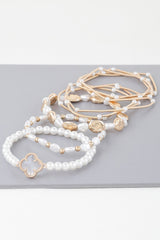 Multi Clover N Bead Bracelet | Mixtshop LLC
