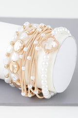 Multi Clover N Bead Bracelet | Mixtshop LLC