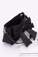 Satin Bow Front Shoulder Bag | Mixtshop LLC