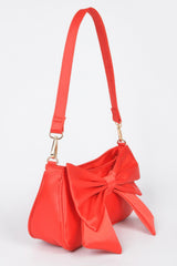 Satin Bow Front Shoulder Bag | Mixtshop LLC