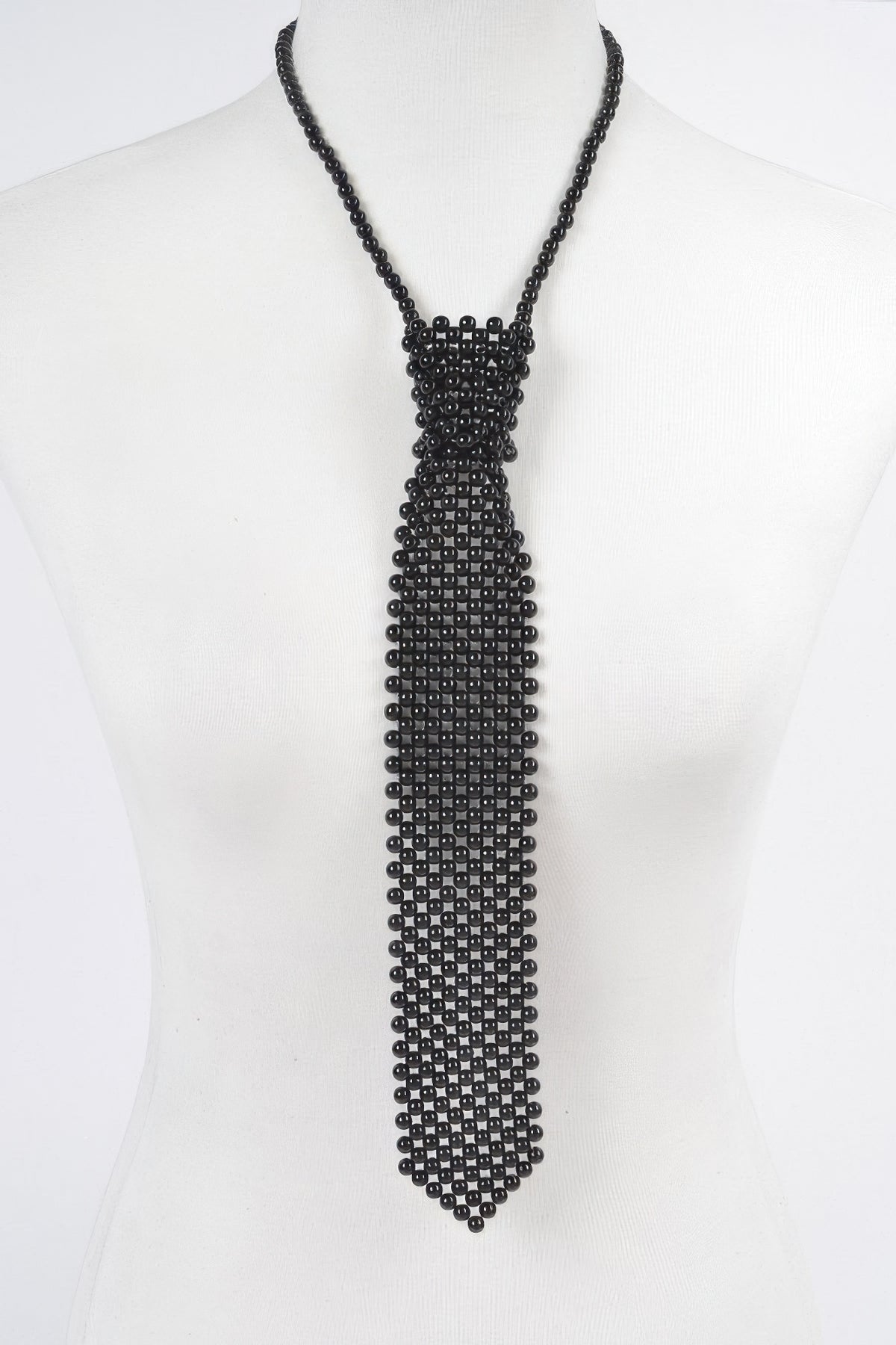 Faux Pearl Polyester Necktie Necklace | Mixtshop LLC